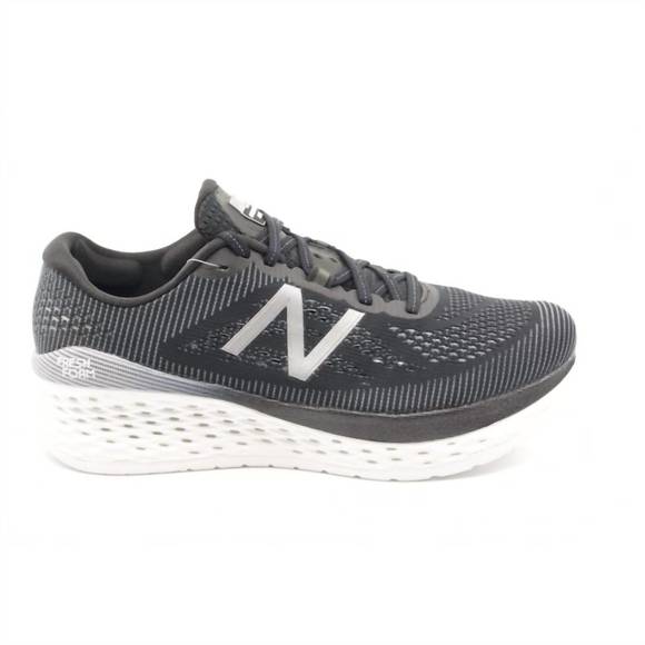 NEW NEW BALANCE men's fresh foam shoes in black white - Picture 1 of 2